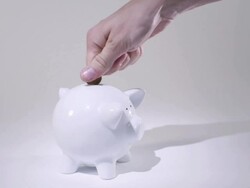 Piggy Bank Stock Footage