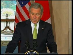 Bush welcomes Japan's Prime Minister Yasuo Fukuda News Clip