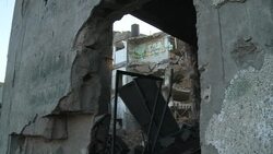 House destroyed by a morning bombing in Gaza city News Clip
