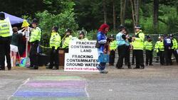 CLEAN : protests in Balcombe against fracking News Clip