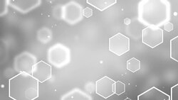 Hexagon White Background Loopable Stock Footage