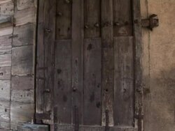 Old Castle Door Stock Footage