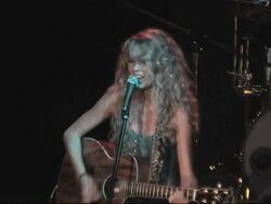 Taylor Swift performing 'Our Song' at Whisky a Go Go - cam 1 Stock Footage