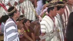 CLEAN : Indigenous Amazon peoples 'comforted' after pope's words in Peru News Clip