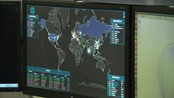 Cyber Crime Programme Running On Computer News Clip