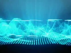 Loopable abstract soundwave background Stock Footage