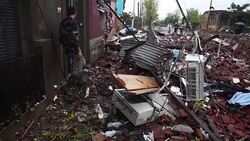 VOICED : Desolacion reina en ciudad uruguaya azotada por tornado News Clip