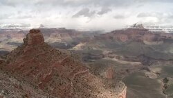 Grand Canyon National Park in winter Stock Footage