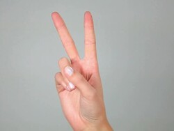 CU Hand gestures / Saarburg, Rhineland Palatinate, Germany Stock Footage