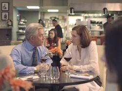 MS TU  Senior man asking for bill from waiter Stock Footage