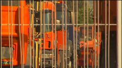 Striking electricity workers protest plans for further austerity cuts News Clip