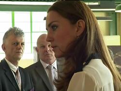 Catherine, Duchess of Cambridge Talk With Bletchley Park Staff News Clip