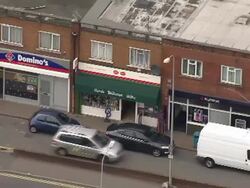 Aerials of Local Shops in Rumney, Cardiff News Clip