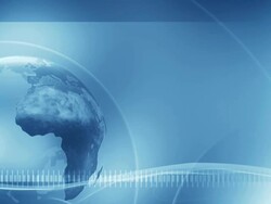 Background Globe (Dark Blue, left placed) - Loop Stock Footage