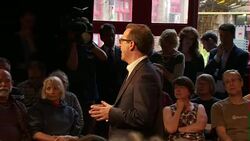 Owen Smith MP speaks at campaign meeting News Clip