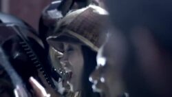 Paparazzi snap photos as excited fans bang and scream on celebrity limousine at awards show Stock Footage