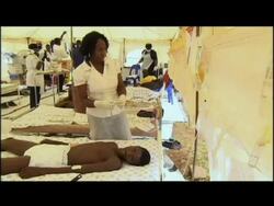 ZIMBABWE: Cholera Sufferers Gvs             News Clip
