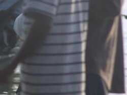 MS PAN People arriving by boat being carried ashore at lakeshore / Buikwe, Uganda Stock Footage
