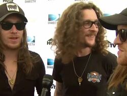 INTERVIEW - The Cadillac Three at DIRECTV Continues To Dominate Super Bowl Week With First Ever DIRECTV Super Fan Festival - Night One Stock Footage