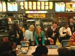 3rd Annual McDonald's World Children's Day Kickoff Stock Footage