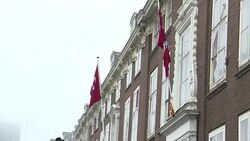 CLEAN : Wilders protests outside Turkish embassy in The Hague News Clip