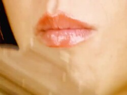 Closeup girl eating chocolate Stock Footage