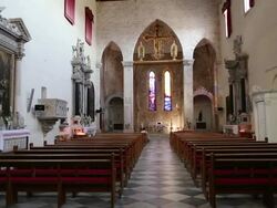 Nave of the Dominican Monastery,  Dubrovnik Stock Footage