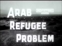 ARAB REFUGEE PROBLEM News Clip