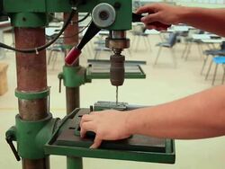 Drill in action Stock Footage