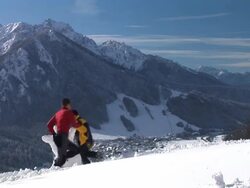 HD: Having Fun In The Snow Stock Footage