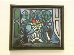 Barcelona exhibition showcases Javier VilatÃ³ Stock Footage