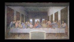 Leonardo da Vinci - Last Supper Stock Footage