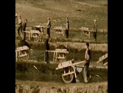 SYND 1-11-72 CHINESE WORKERS WIDEN CANAL Instructional Video