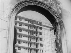 Part 8 of The Changing Face of London, 1960 - senior citizens reacting to new council blocks and in care home. Stock Footage