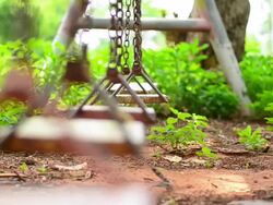 Empty swing Stock Footage