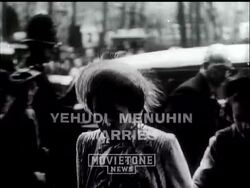 Yehudi Menuhin Weds - News Clip