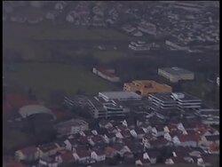 Scene where school gunman was shot dead by police, aerials News Clip