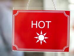 Hot - Cold Sign Stock Footage