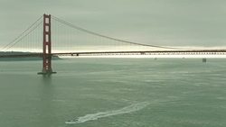 Aerial shots of the Golden Gate Bridge News Clip