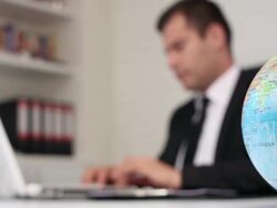 Businessman Working In The Office Stock Footage