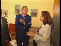 ALBANIA: FRANZ VRANITZKY OF THE OSCE ARRIVES FOR ELECTIONS News Clip