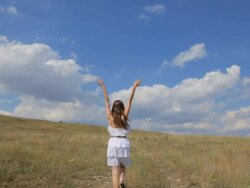 clouds over the wasteland Stock Footage