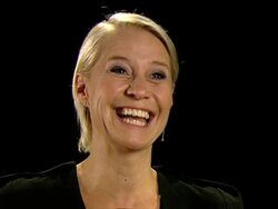 INTERVIEW: Trine Dyrholm on Pierce Brosnan attracting many women on the set at Love Is All You Need Interviews: 69th Venice Film Festival on September 03, 2012 in Venice, Italy (Footage by WireImage Video/Getty Images) Stock Footage