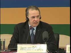 WRAP IOC meeting, Rogge comment ADDS UK comment on Brown News Clip