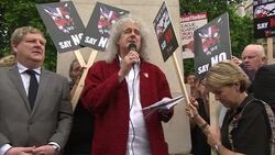 Brian May's speech to Anti Fox Hunting protesters  Part  2/4 News Clip
