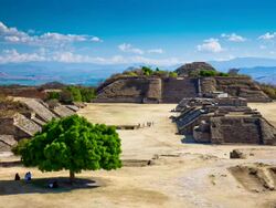 TIME LAPSE: Monte Alban Ruins, Mexico Stock Footage