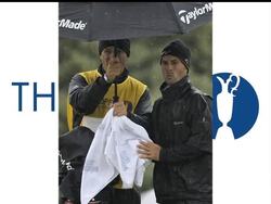 There is a three-way tie at the top of the leaderboard after round one of the British Open.  But the day was highlighted by driving rain and blustery conditions. News Clip