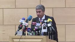 CLEAN : Egypts civil aviation minister gives a press conference News Clip