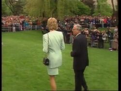 USA: CHICAGO: BRITAIN'S PRINCESS DIANA VISIT News Clip