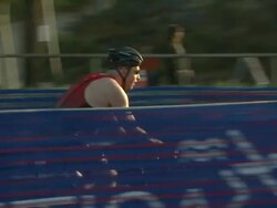Jon Cryer at Nautica Malibu Triathlon Presented by Equinox on 9/8/13 in Malibu, CA. Stock Footage